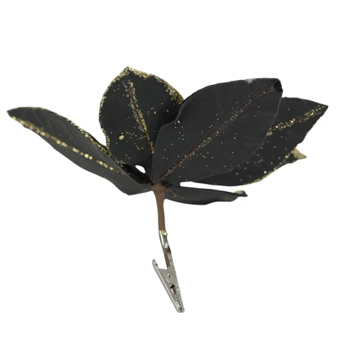 Sztuczna gwiazda na klipsie w kolorze czarno/złotym 20 cm