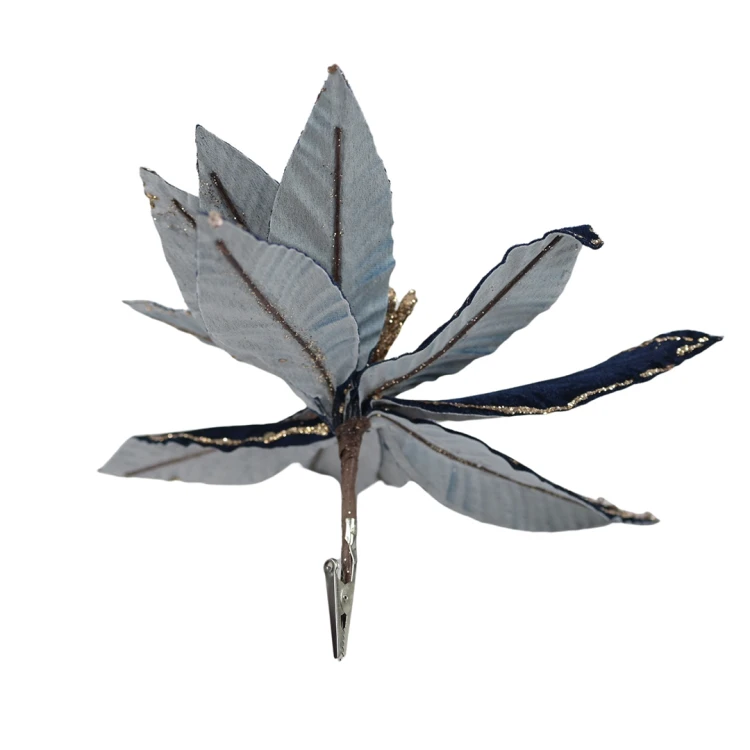 Sztuczna gwiazda na klipsie w kolorze czarno/złotym 23 cm