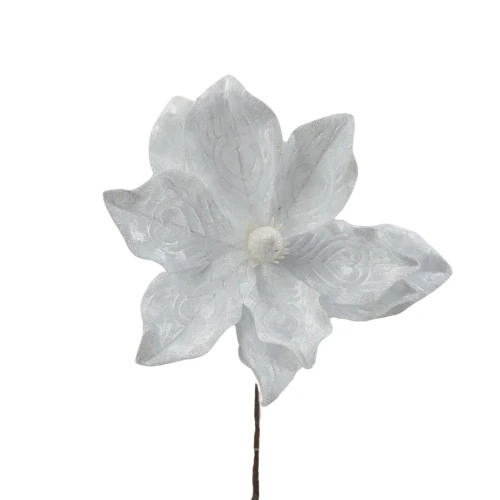 Sztuczna gwiazda na drucie w kolorze białym 44 cm