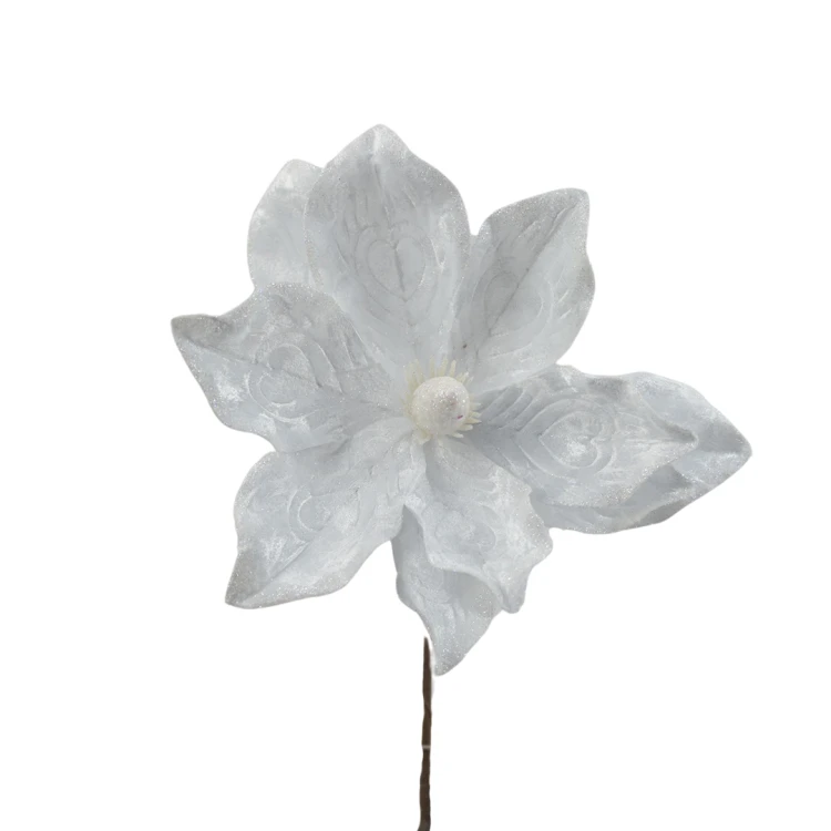 Sztuczna gwiazda na drucie w kolorze białym 44 cm