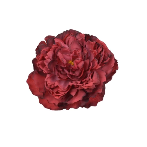 Sztuczna głowa piwonii w kolorze czerwonym 16 cm
