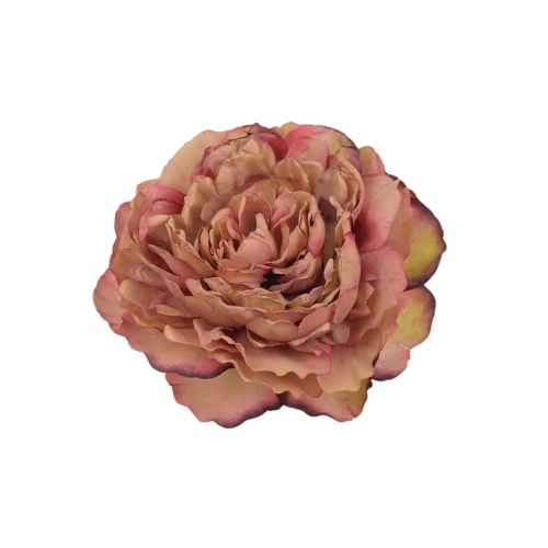 Sztuczna głowa piwonii w kolorze fiołkowo/różowym 16 cm