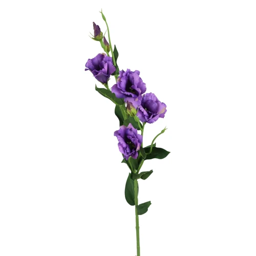 Sztuczna gałązka, eustoma w kolorze fioletowym 84 cm
