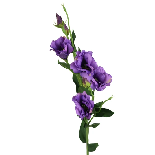 Sztuczna gałązka, eustoma w kolorze fioletowym 84 cm