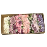 Karton bukietu chryzantem z dodatkami mix kolorów 40 cm