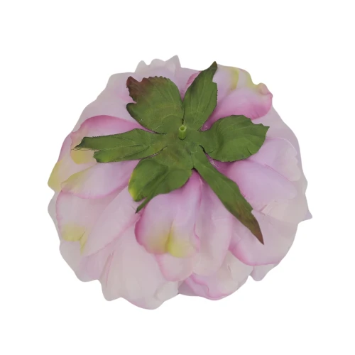 Sztuczna piwonia rozwinięta w kolorze jasno filetowym 15 cm