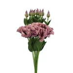 Sztuczna eustoma na piku w kolorze flamingo 50 cm