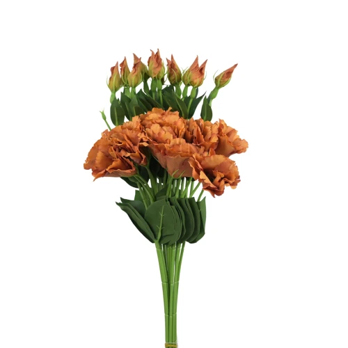 Sztuczna eustoma na piku w kolorze miodowym 50 cm