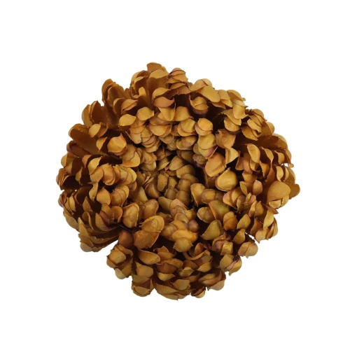 Sztuczna duża chryzantema w kolorze jasno brązowym 16 cm