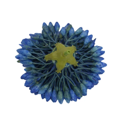 Sztuczny czosnek w kolorze niebieskim 8 cm