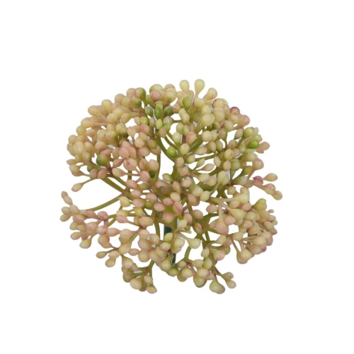 Sztuczny drobny czosnek w kolorze biało/różowym 9 cm