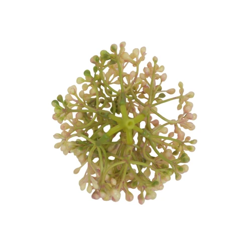 Sztuczny drobny czosnek w kolorze biało/różowym 9 cm