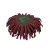 Kwiat sztuczny, chryzantema strzępiata w kolorze bordowym 19 cm