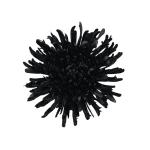 Kwiat sztuczny, chryzantema strzępiata w kolorze czarnym 19 cm