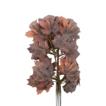 Sztuczny liść klonu w kolorze brązowo/pomarańczowym 55 cm