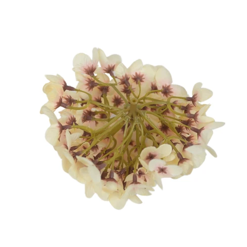 Kwiat sztuczny hortensja w kolorze brzoskwiniowym 14 cm