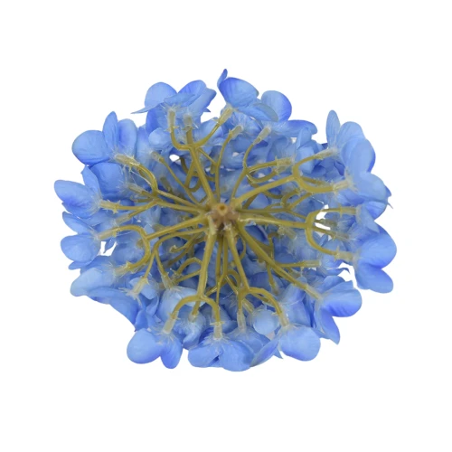 Kwiat sztuczny hortensja w kolorze niebieskim 14 cm