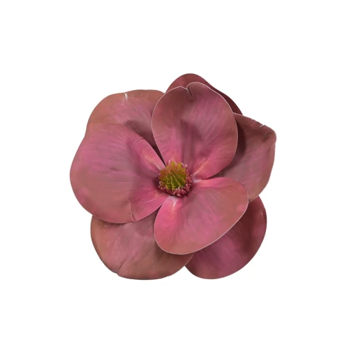 Sztuczna gumowa magnolia w kolorze fuksji 15 cm