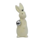 Sztuczny zajączek silikonowy w kolorze białym 30 cm