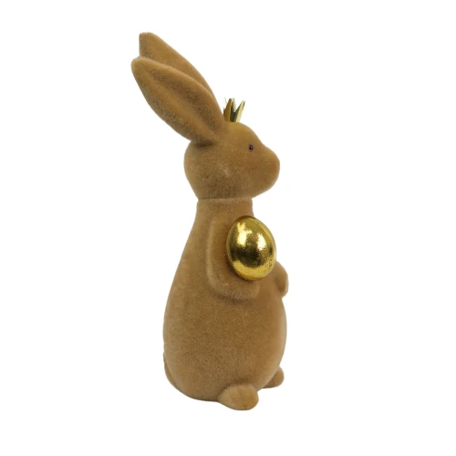 Sztuczny zajączek silikonowy w kolorze karmelowym 30 cm