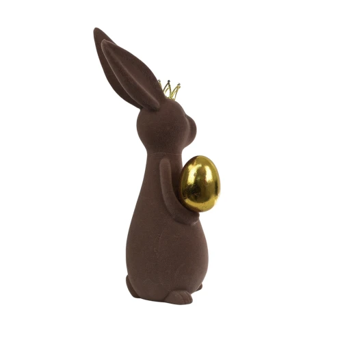 Sztuczny zając silikonowy w kolorze czekoladowym 48 cm