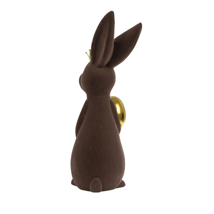 Sztuczny zając silikonowy w kolorze czekoladowym 48 cm