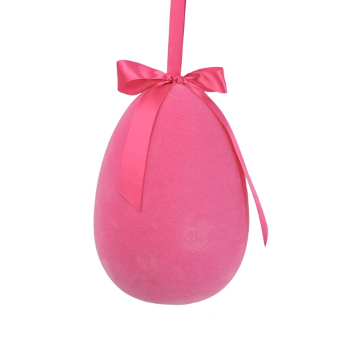 Sztuczne duże jajko zwisające w kolorze różowym 26 cm