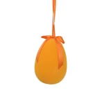 Sztuczne jajko zwisające w kolorze pomarańczowym 20 cm