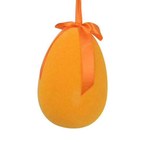 Sztuczne jajko zwisające w kolorze pomarańczowym 20 cm
