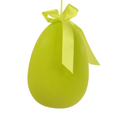 Sztuczne jajko zwisające w kolorze zielonym 20 cm