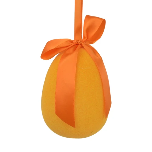 Sztuczne małe jajko zwisające w kolorze pomarańczowym 12 cm