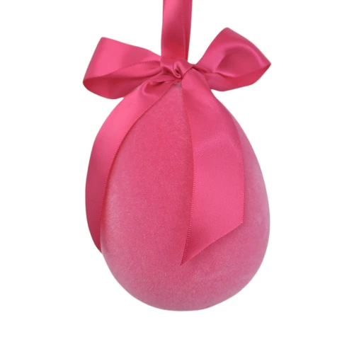 Sztuczne mini jajko zwisające w kolorze różowym 10 cm