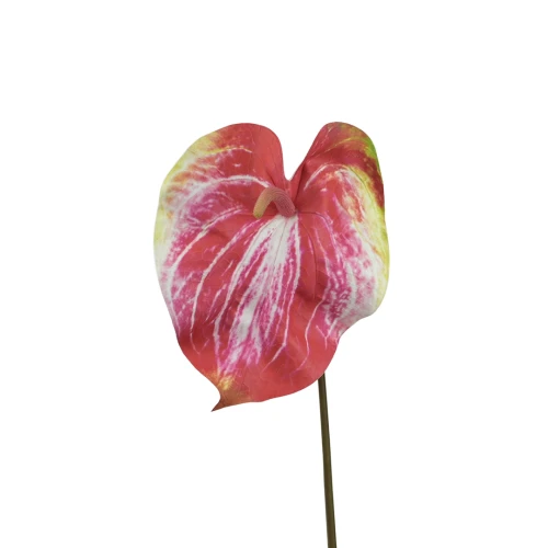 Sztuczne duże anturium w kolorze czerwonym 86 cm