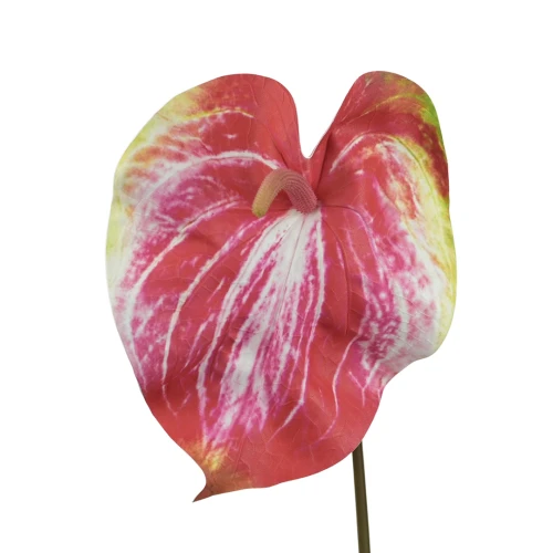 Sztuczne duże anturium w kolorze czerwonym 86 cm