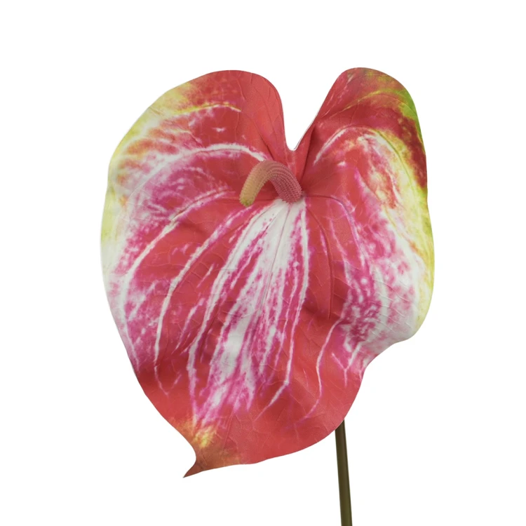 Sztuczne duże anturium w kolorze czerwonym 86 cm