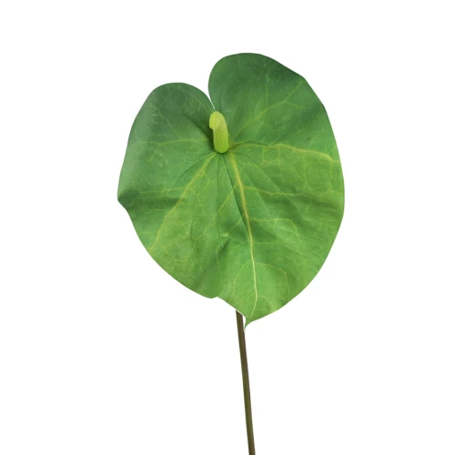 Sztuczne duże anturium w kolorze zielonym 86 cm