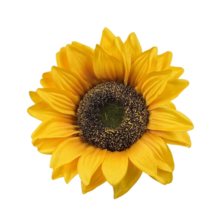 Sztuczny słonecznik w kolorze żółtym 18 cm