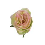 Sztuczna różyczka w kolorze zielono/różowym 7 cm