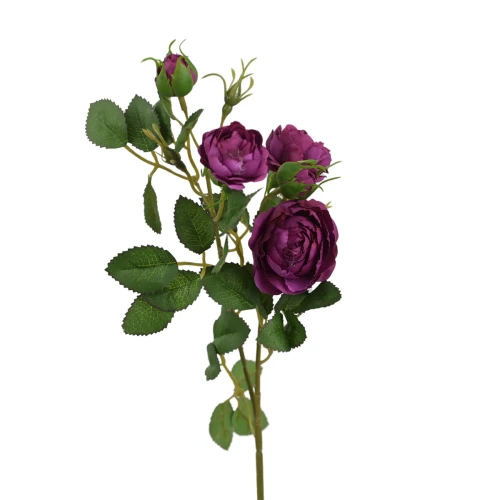 Sztuczna wiązka mini gałązek róż w kolorze słodkiej fuksji 50 cm