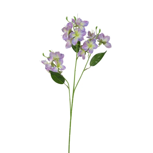 Sztuczna gałązka ozdobnych kwiatów w kolorze fioletowym 72 cm