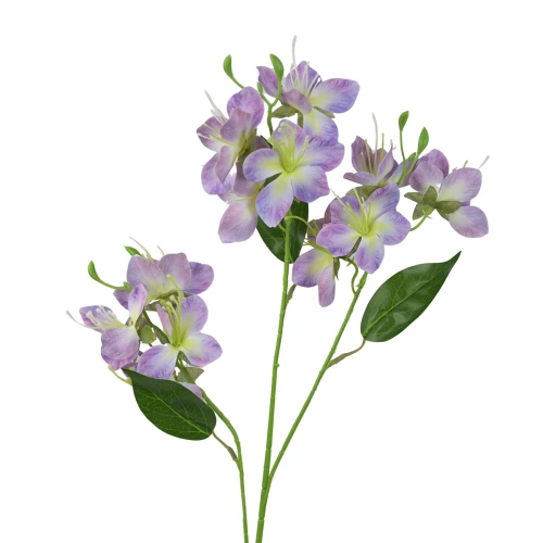 Sztuczna gałązka ozdobnych kwiatów w kolorze fioletowym 72 cm