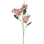 Sztuczna gałązka ozdobnych kwiatów w kolorze różowym 72 cm