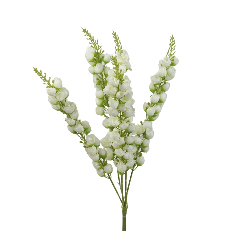 Sztuczny bukiet jabłoni x5 w kolorze białym 58 cm