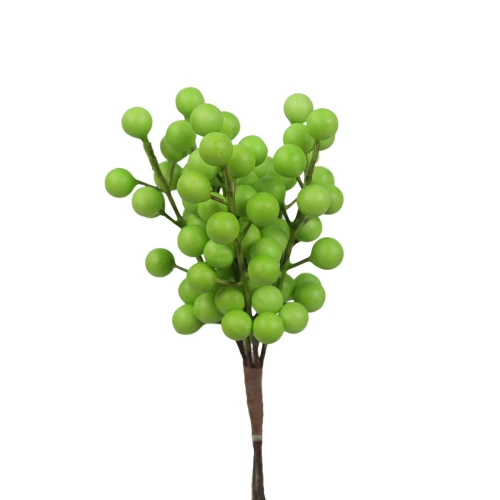 Sztuczny pik kulki x6 w kolorze zielonym 22 cm