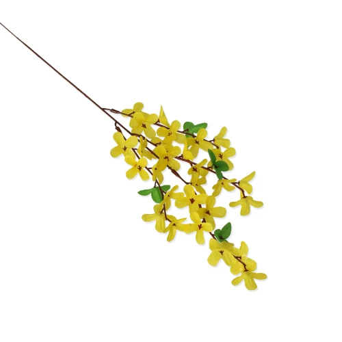 Sztuczna forsycja w kolorze żółtym 54 cm