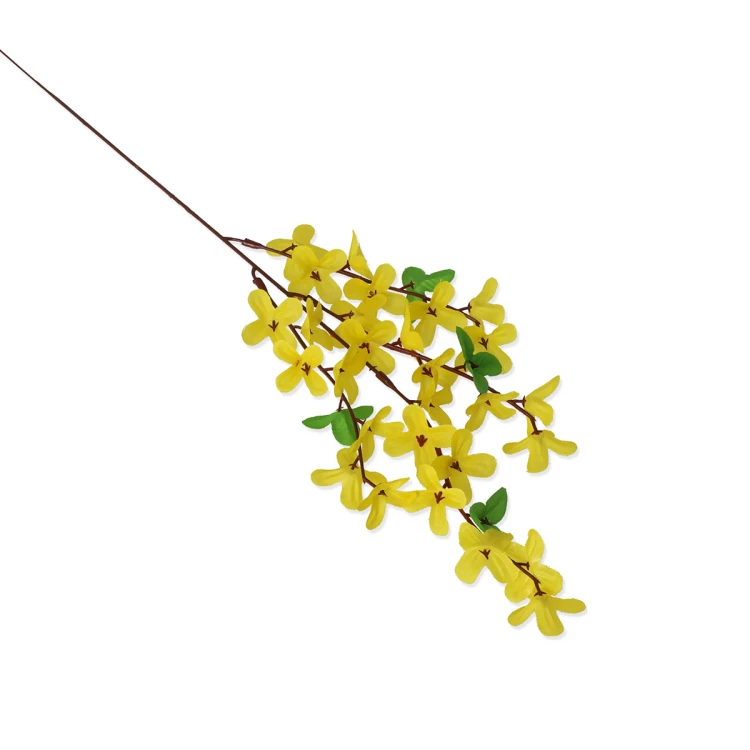 Sztuczna forsycja w kolorze żółtym 54 cm