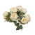 Sztuczny bukiet róży x 8 z dodatkami w kolorze kremowym 40 cm