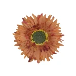 Kwiat sztuczny aster w kolorze brązowo/pomarańczowym 6 cm