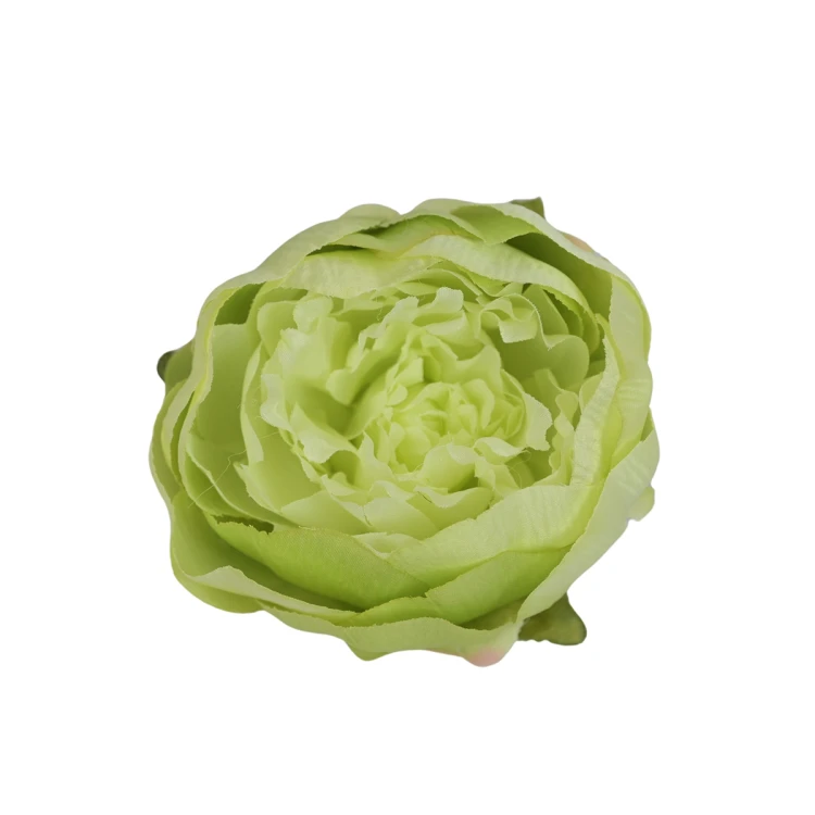 Sztuczna piwonia w pąku w kolorze zielonym 10 cm