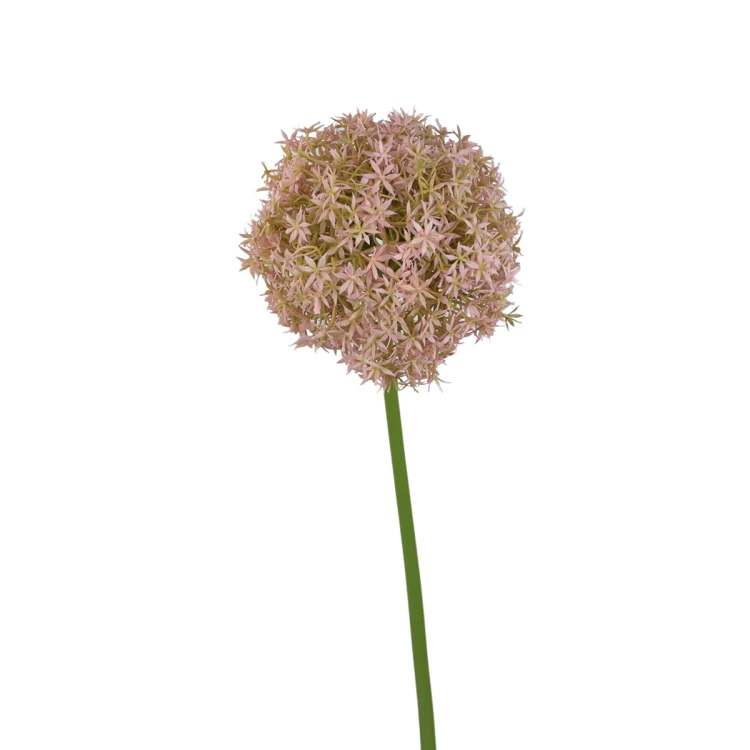 Sztuczny pojedynczy czosnek w kolorze różowo/zielonym 90 cm